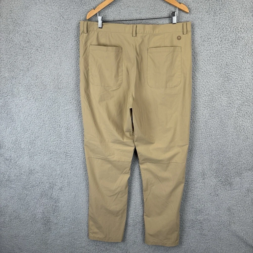 Marmot Arch Rock Pants Mens 38x30 Tan Nylon Hiking‎ Camping Outdoors Pockets